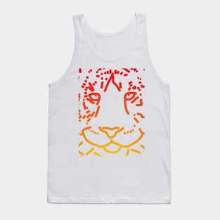 Red Tiger Face Tank Top